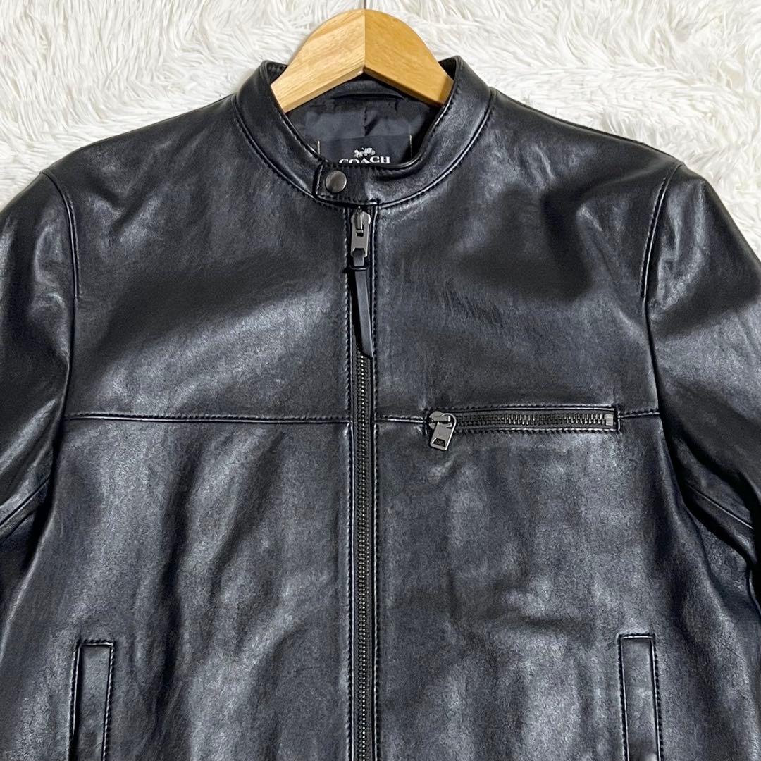 【美品】COACH lether lamb jacket archive 羊革