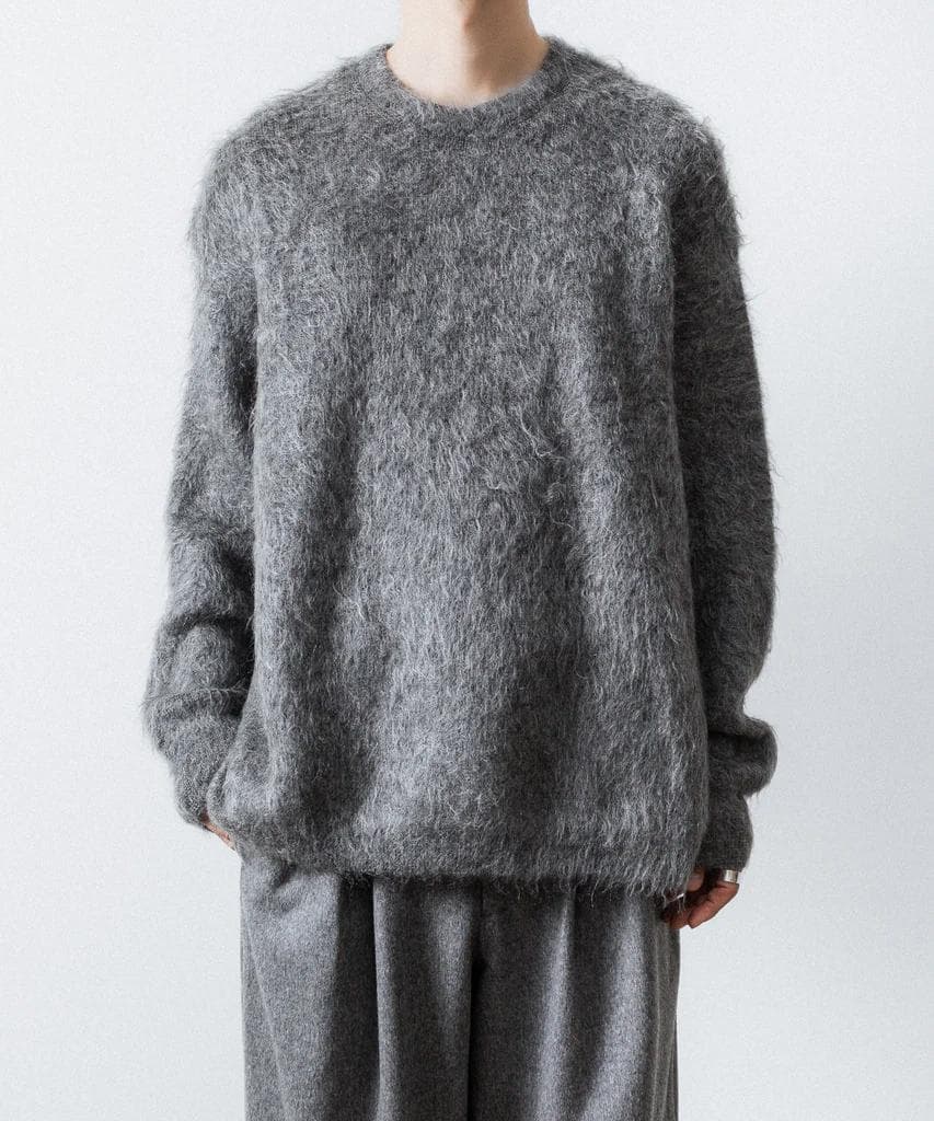ssstein 25AW Kid Mohair Knit モヘア グレー S
