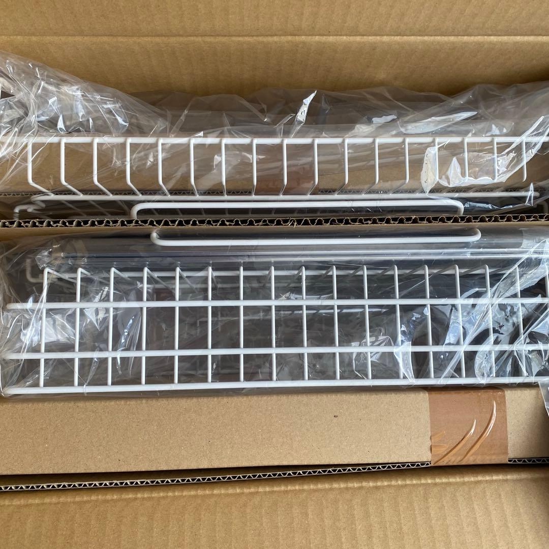 【新品】つっぱりシンク上水切りラック（白）燕三条 キッチン 食器収納 ステンレス