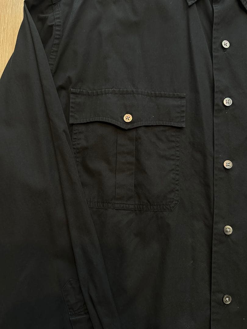 トップス porter classic ROLL UP SHIRTS BLACK