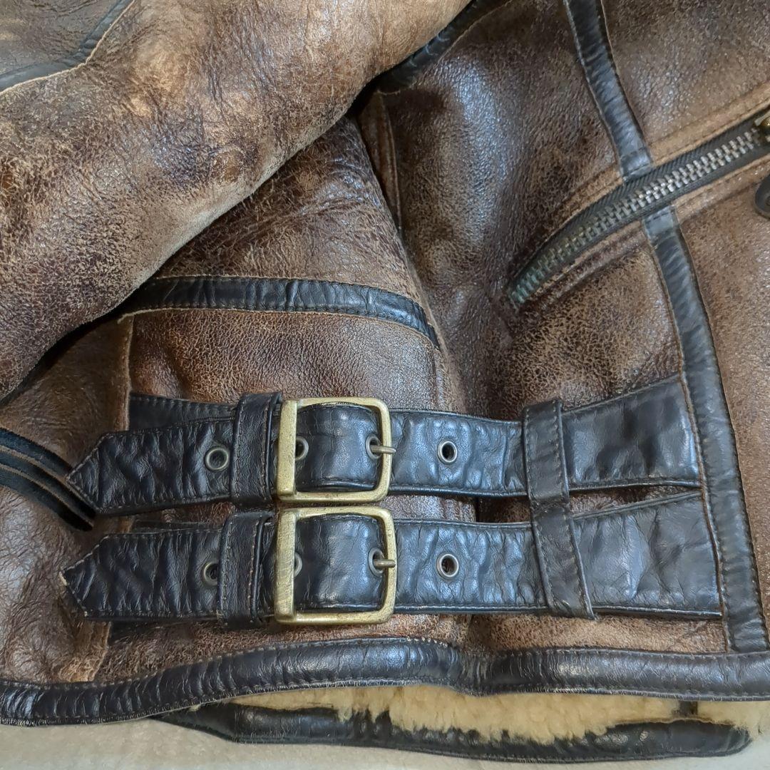 ハーレーダビッドソン B-3 ムートン ジャケット Lサイズ ライダース