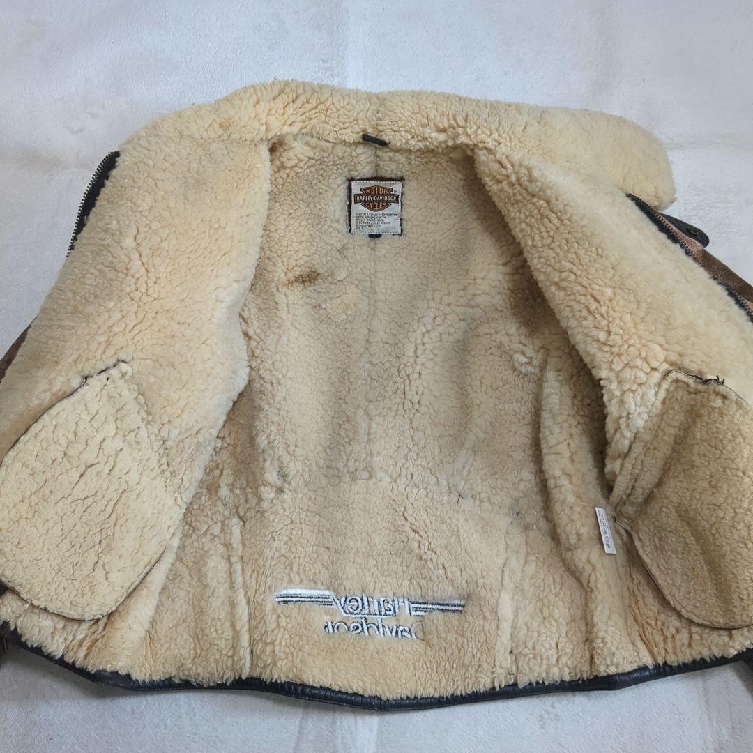 ハーレーダビッドソン B-3 ムートン ジャケット Lサイズ ライダース