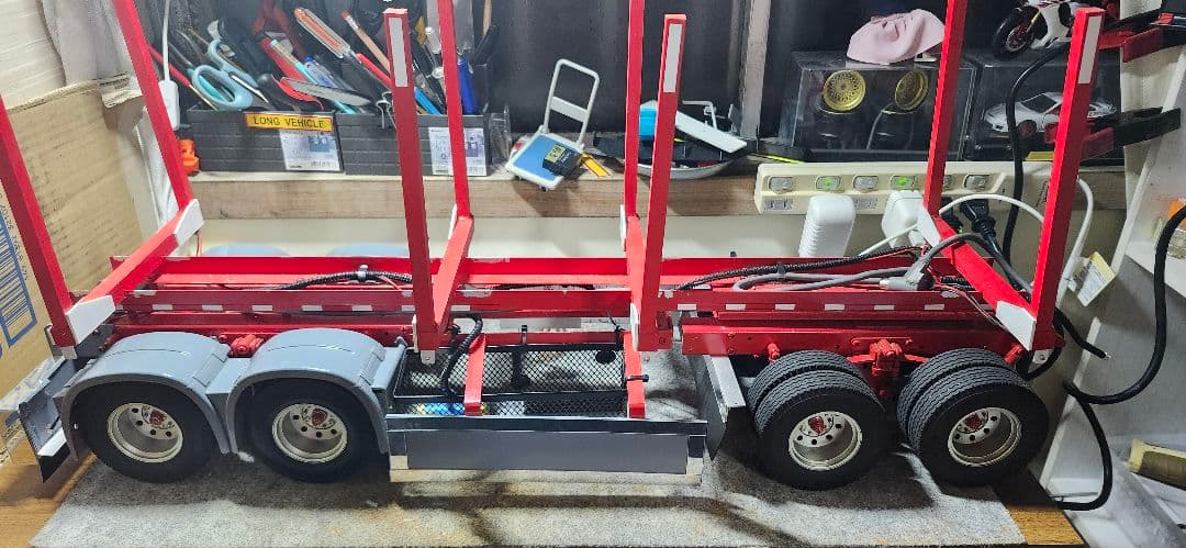 タミヤ　1/14フルトレーラー材木トレーラー