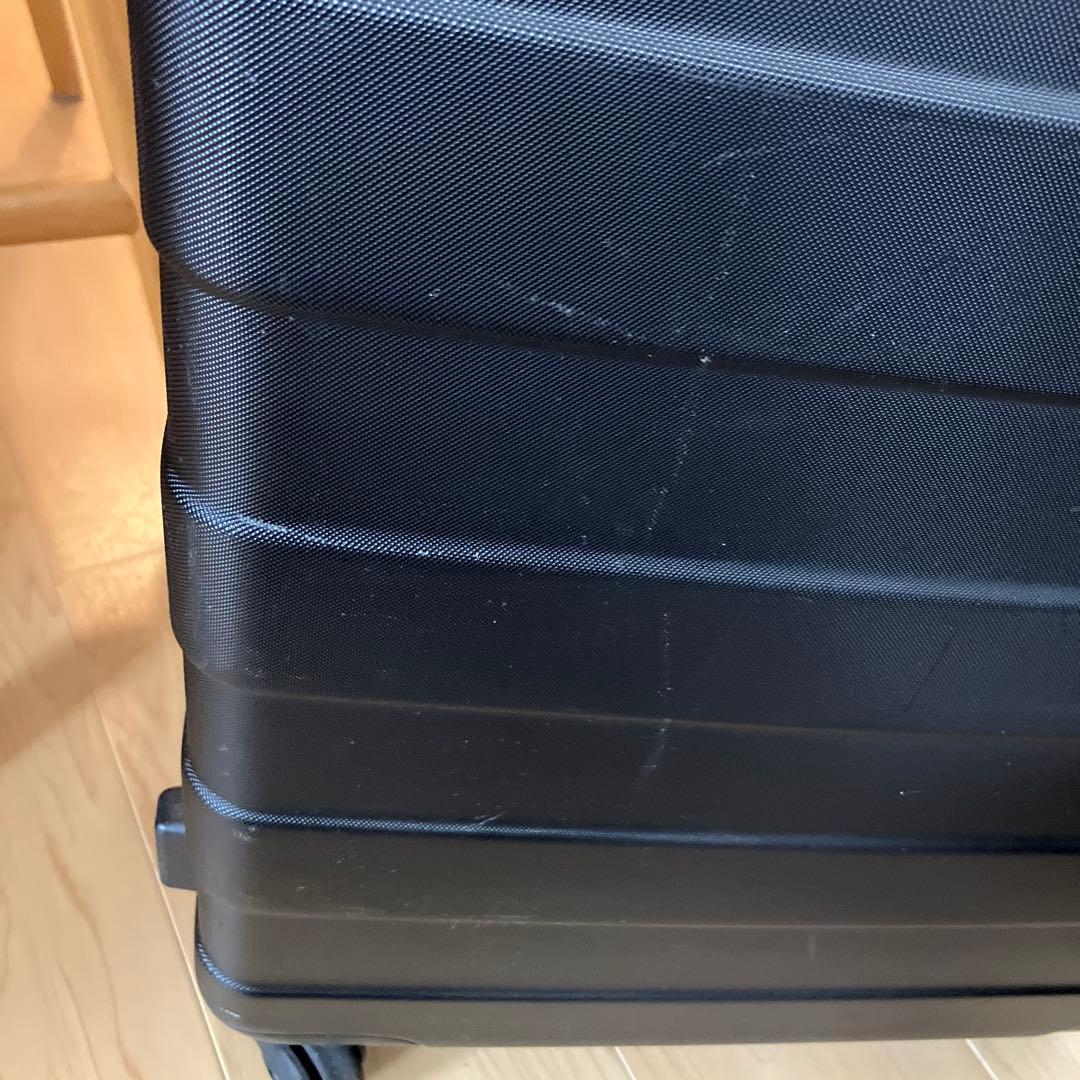 無印良品　バーを自由に調節できるキャリーケース 60L G3S-105 ブラック