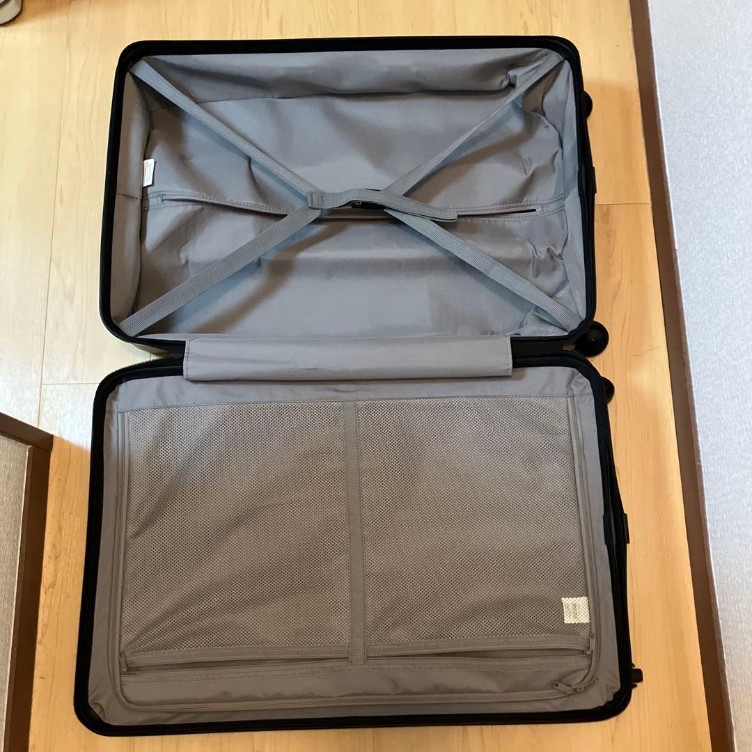 無印良品　バーを自由に調節できるキャリーケース 60L G3S-105 ブラック