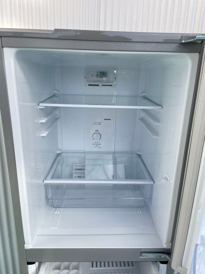 933アクア おしゃれシルバー 2ドア冷蔵庫 126L 右開き 一人暮らし 単身