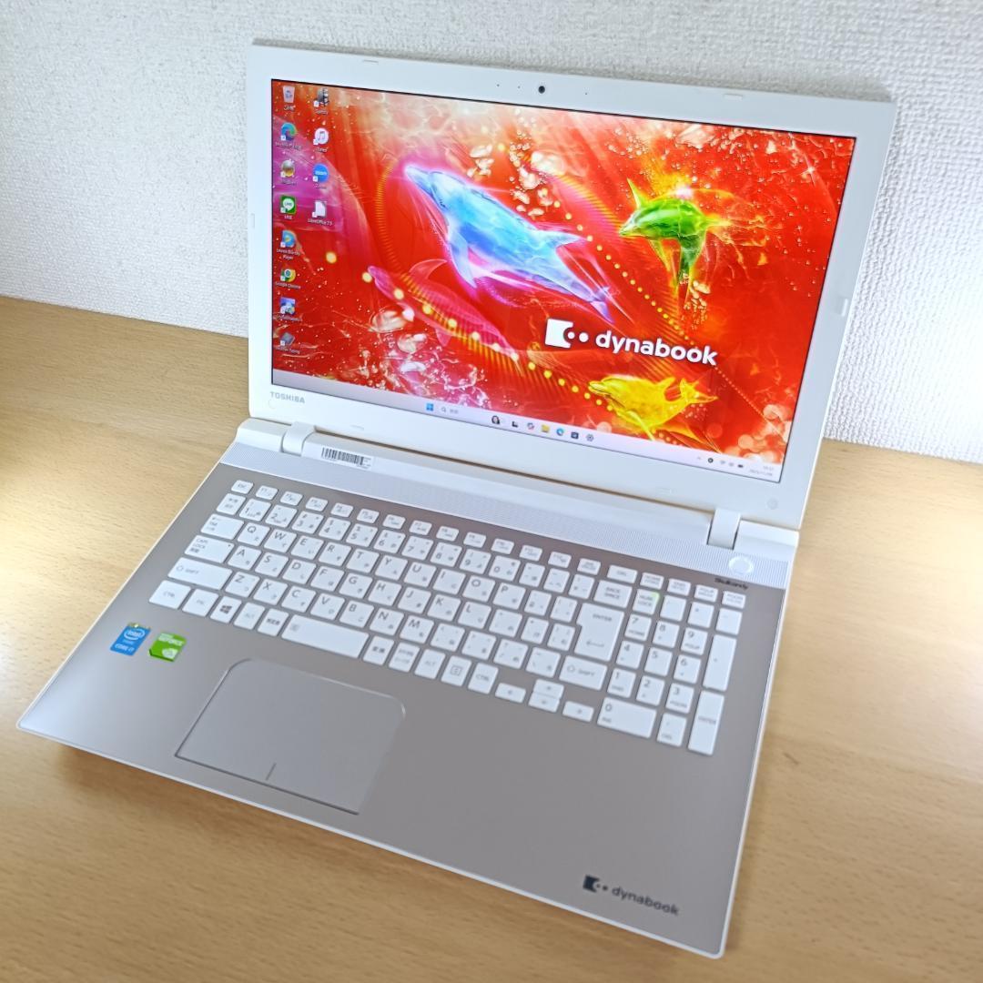ノートPC Core i7 Windows11 SSD メモリ16GB 東芝 金