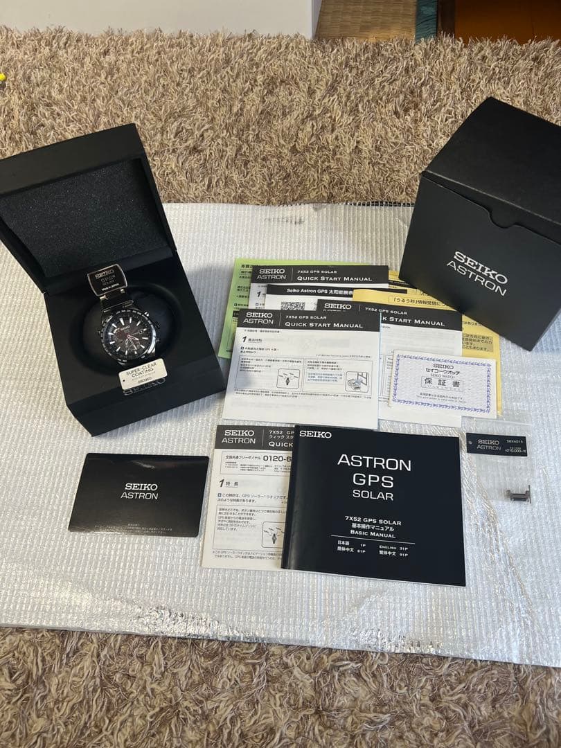 SEIKO ASTRON GPS SOLAR 日本製　 稼働　 美品　赤秒針！