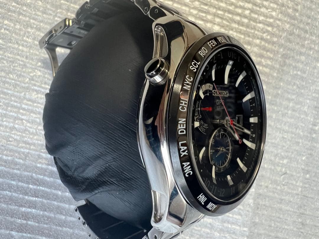 SEIKO ASTRON GPS SOLAR 日本製　 稼働　 美品　赤秒針！