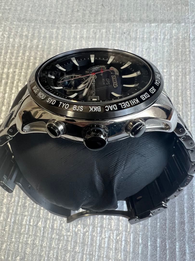 SEIKO ASTRON GPS SOLAR 日本製　 稼働　 美品　赤秒針！