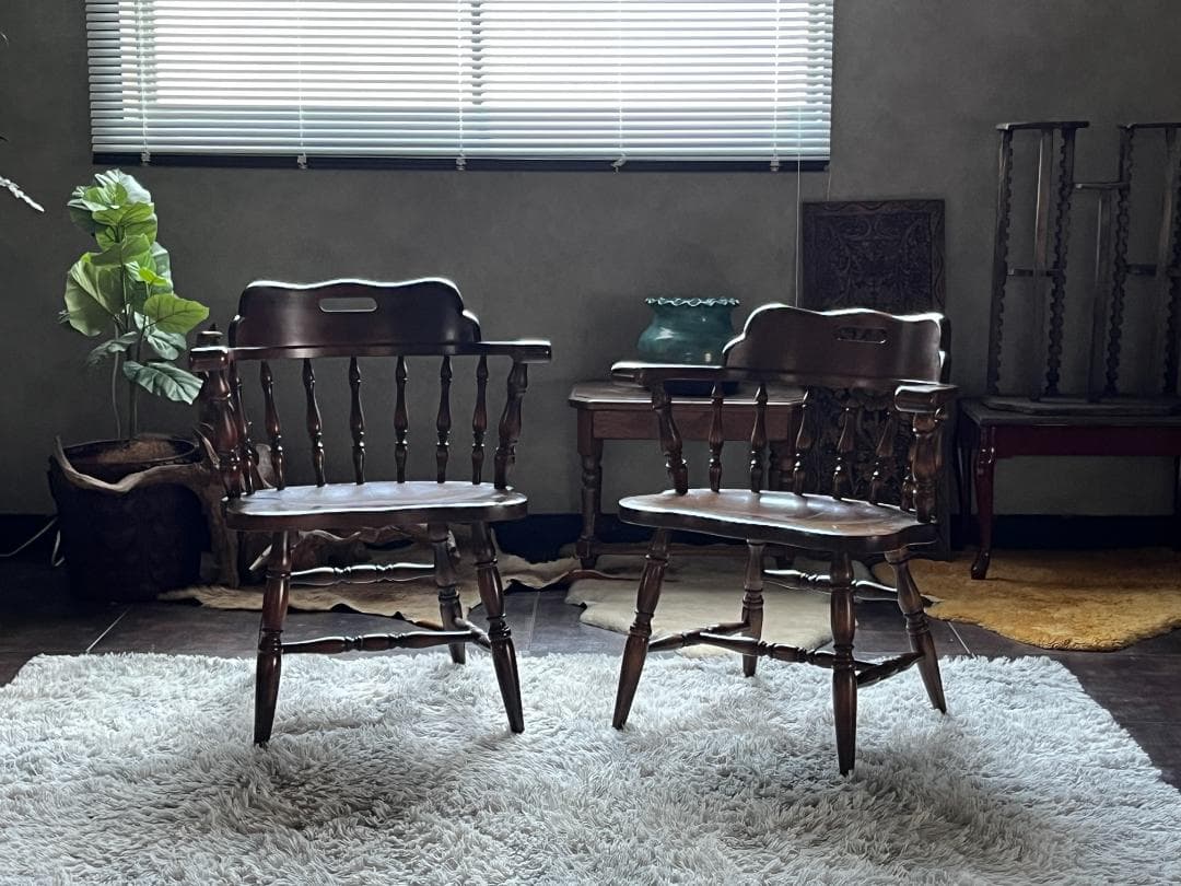 信濃の晃　追加2脚　飛騨産業 キャプテンチェア IH