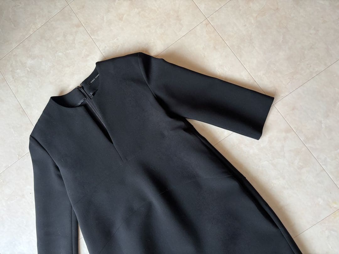 ヨーコチャン スリットライン　七分袖ワンピース　38