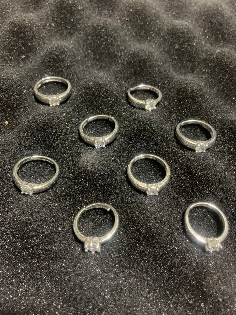 けんちゃんpt950刻印ありリング 8個セット　訳あり