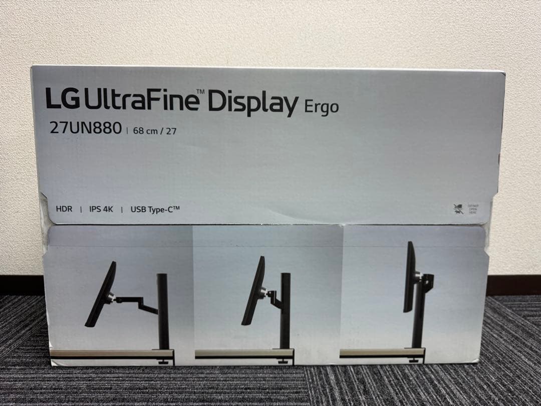 LG 4K 27UN880-B エルゴノミクス アーム スタンド 27インチ