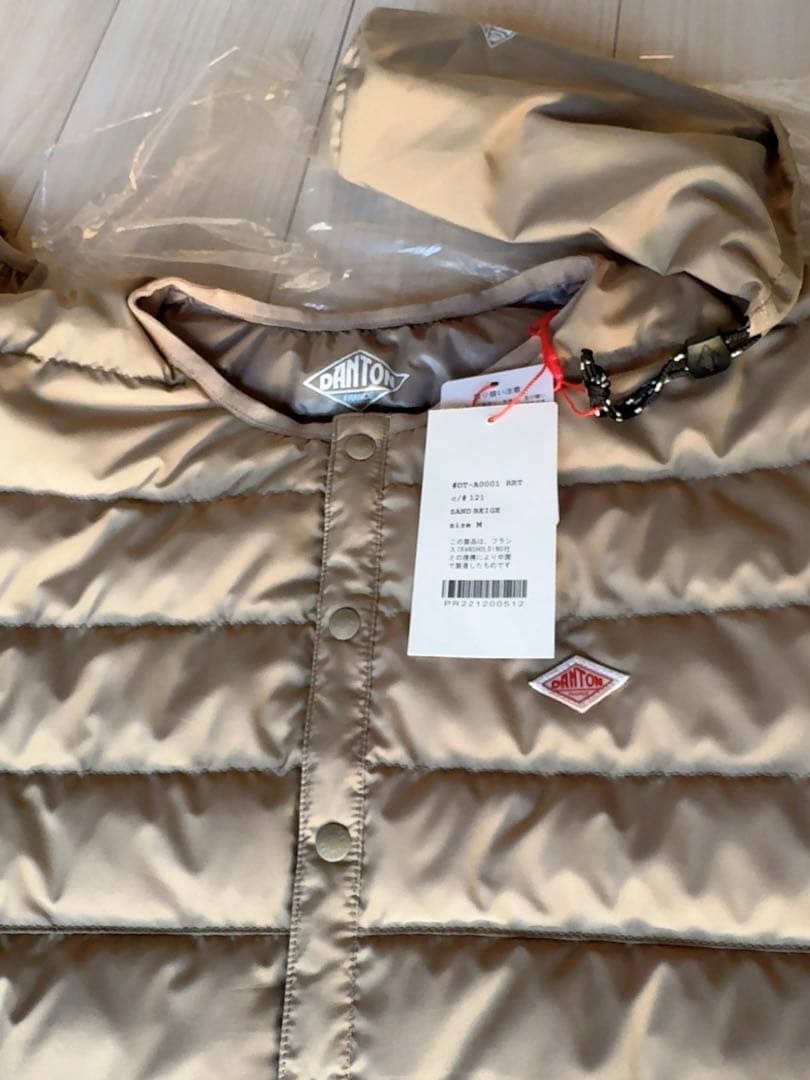 【新品】ダントン インナーダウン ジャケット サンドベージュM