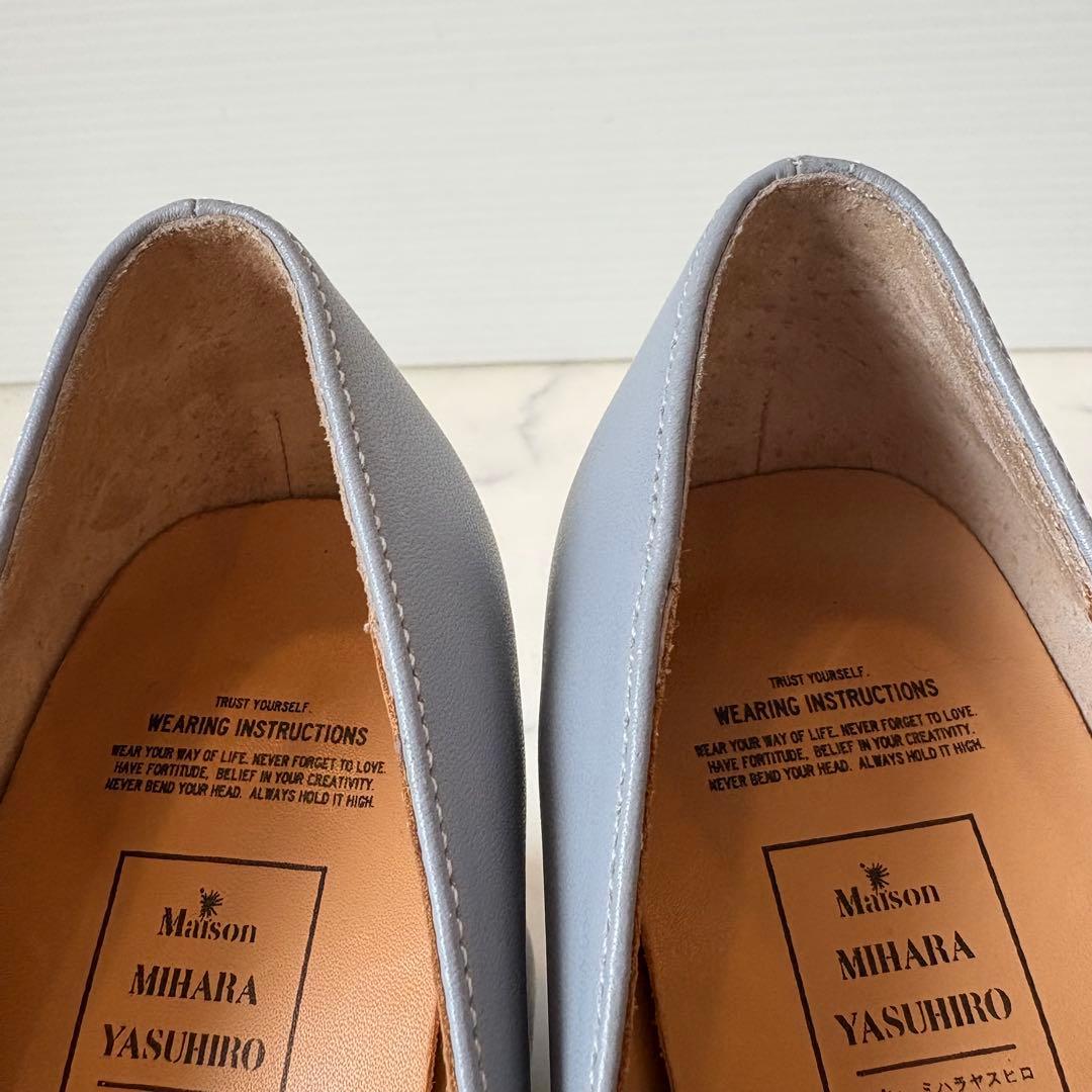 新品 ミハラヤスヒロ 定価4.6万円 ダックヒール パンプス アヒル 24cm