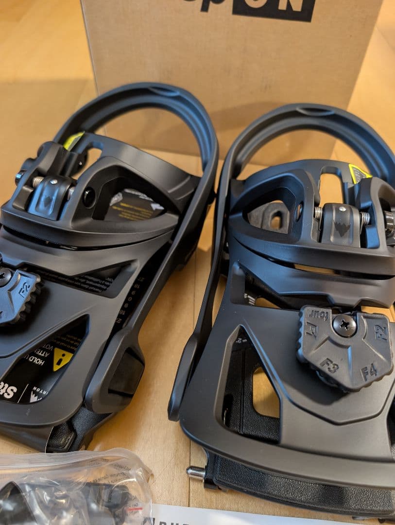 メンズ　バートン ステップオン スプリット バインディング　ブラック　S