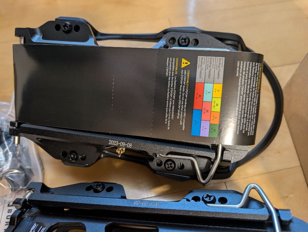 メンズ　バートン ステップオン スプリット バインディング　ブラック　S