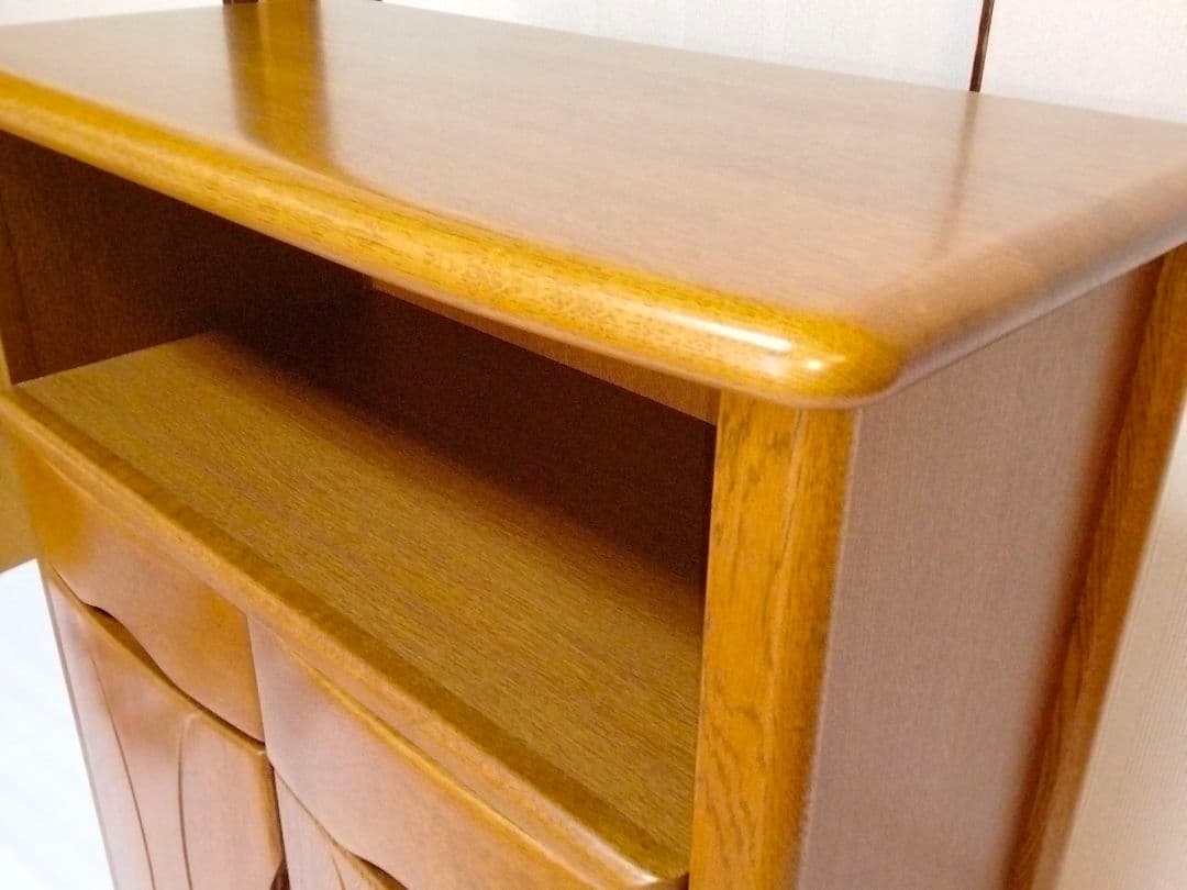 【展示美品】浜本工芸 HAMAMOTO 電話台 FAX台 飾り棚 サイド