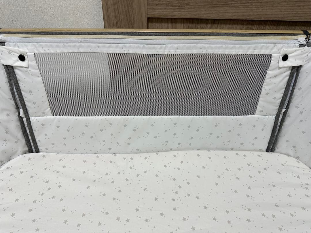 HZDMJベビーベット（持ち運び 折りたたみ)◆高さ６段階調節◆添い寝ベッド