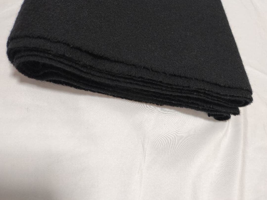 ジョンストンズ　大判カシミヤ100ストール　　　　 ブラック