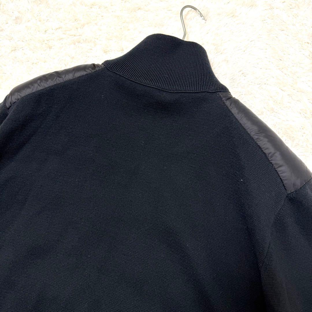 極美品 XL　モンクレール　ハイブリッドニット　ダウンジャケット　ブラック