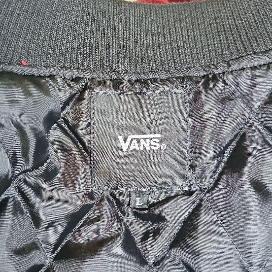VANS バンズ スカジャン 別珍 ベロア L相当 刺繍 ボルドー ワインレッド