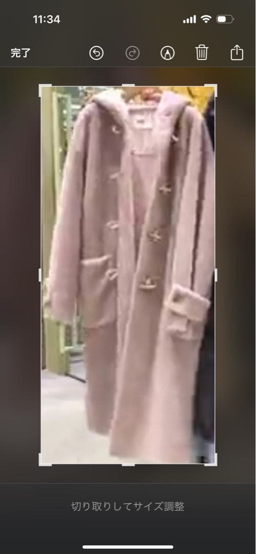 furfurの可愛いファーダッフルコート