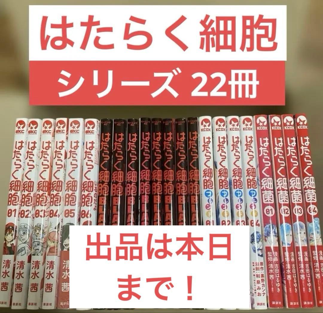 ★出品2/1まで★ 22冊セット はたらく細胞　全巻　ブラック全巻　はたらく細菌