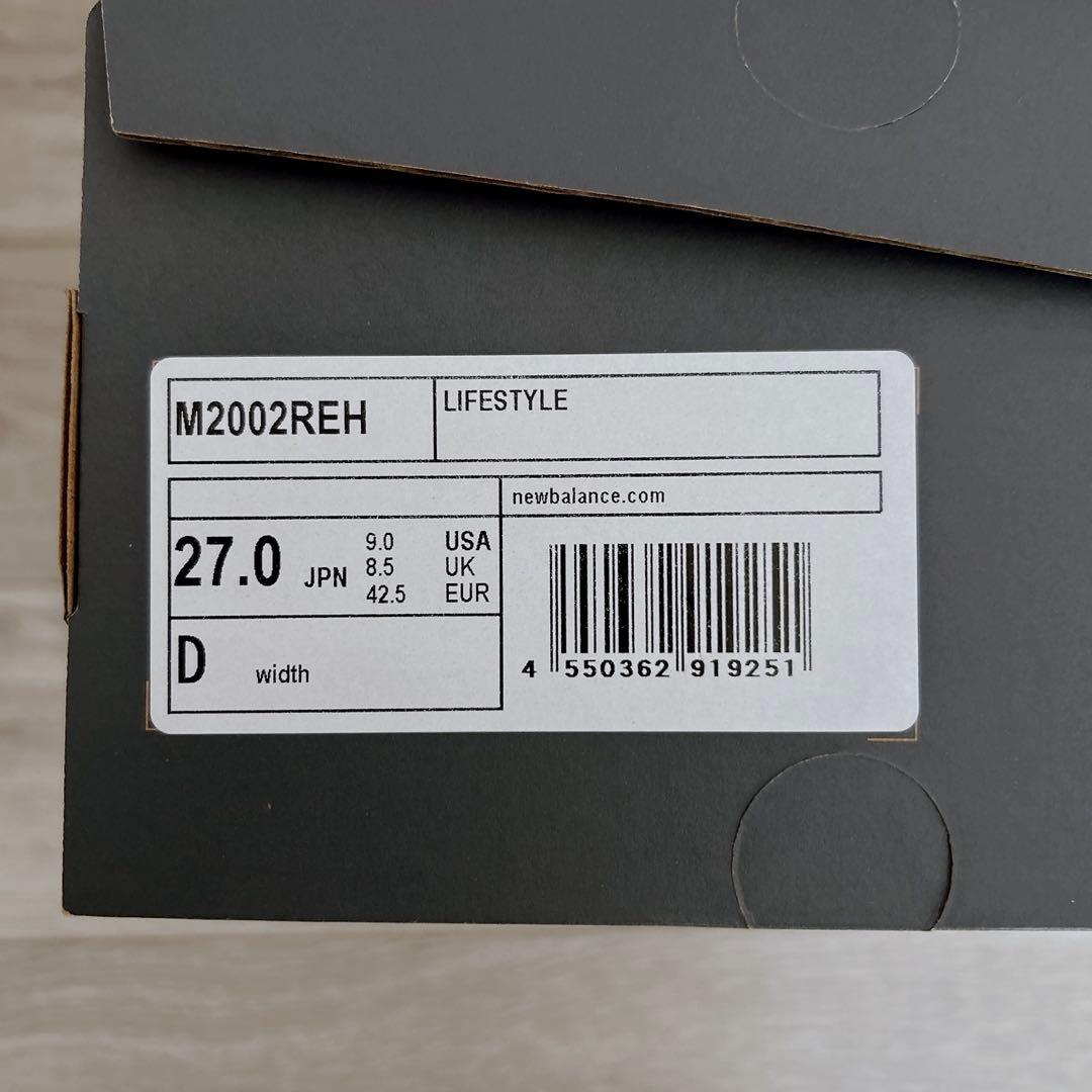 New Balance M2002REH ダークグレー 27cm