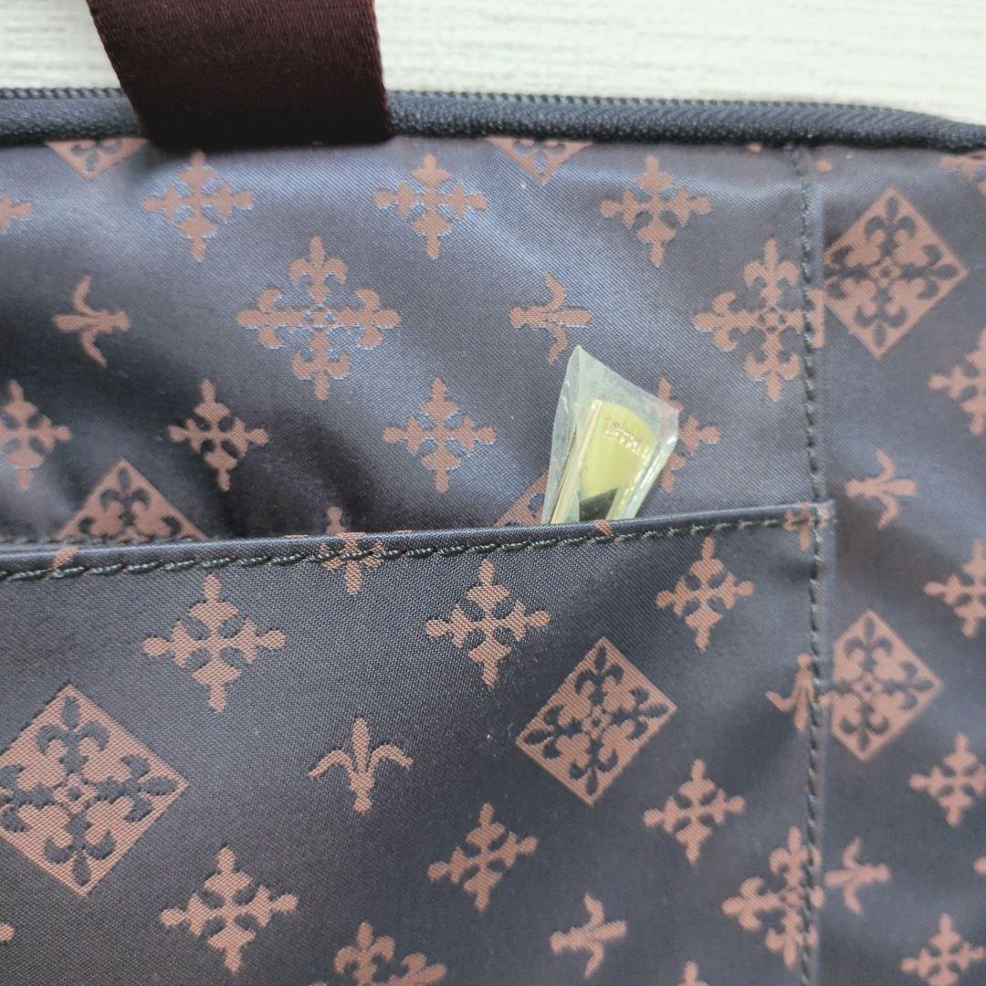 【極美品】russet ラシット ナイロン PCケース　ネイビー×ボルドー A4