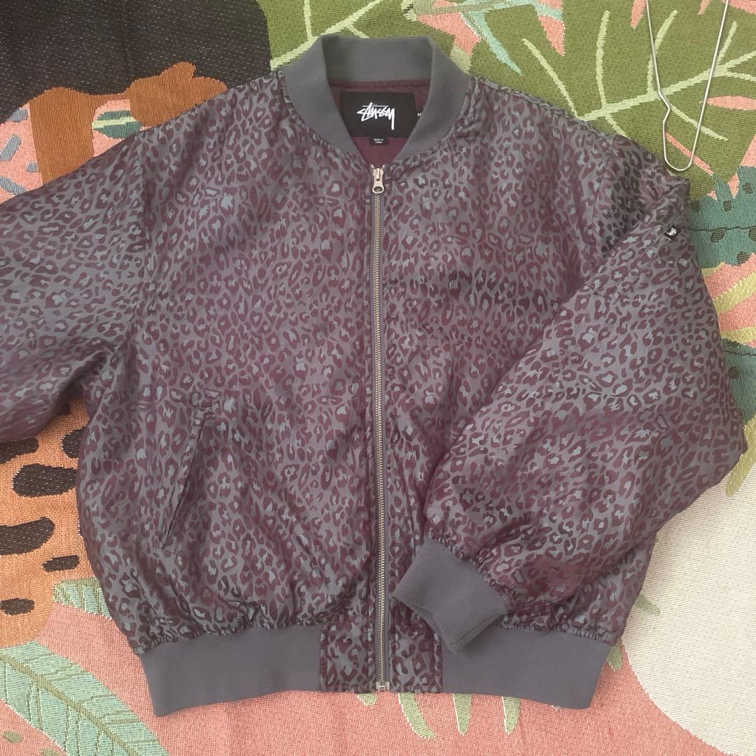 Stussy レオパード柄 MA-1