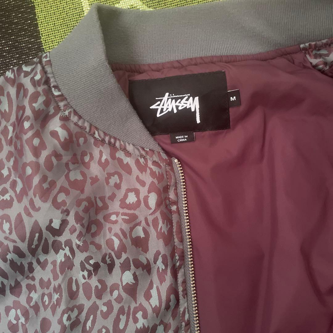 Stussy レオパード柄 MA-1