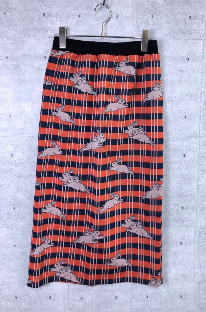 新品 didi Zi Zi うさチェック ジャガード ストレッチ タイトスカート