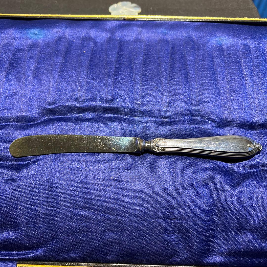 アンティーク　銀製　デザートナイフとフォーク