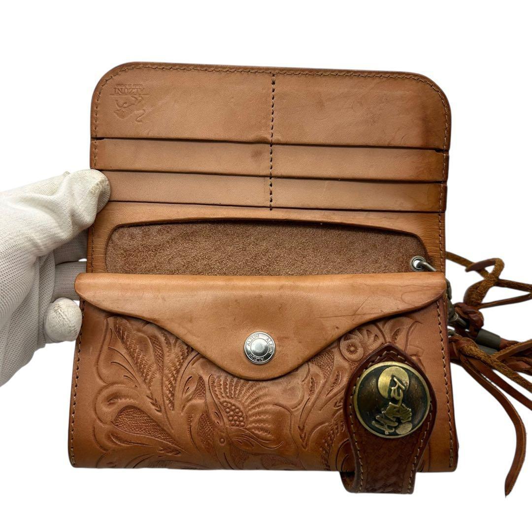 小物 Alzuni Long Wallet Carving Y2k Archive