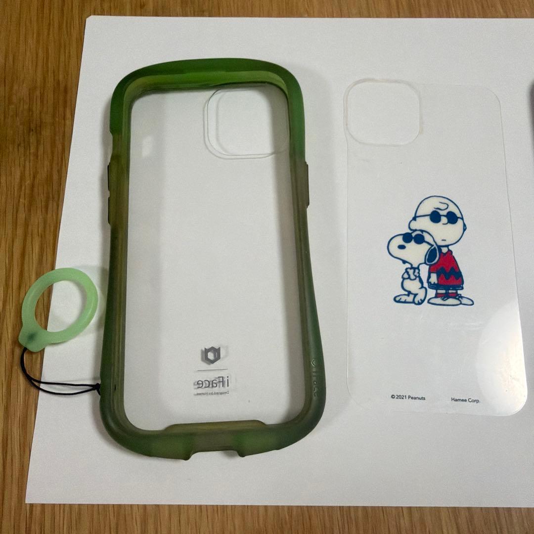 iPhone 15 グリーン iFaceケース付