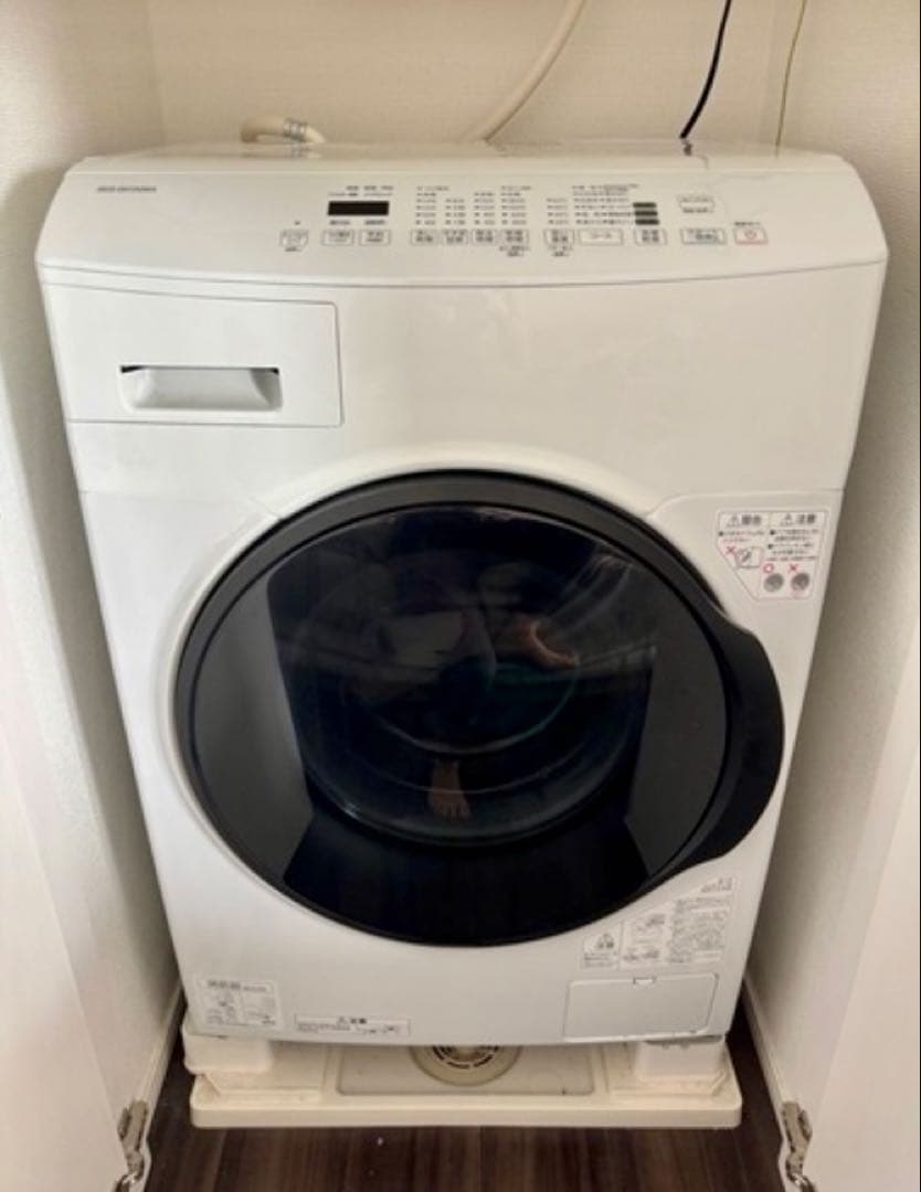 2024年購入　IRIS OHYAMA製のホワイトドラム式洗濯乾燥機