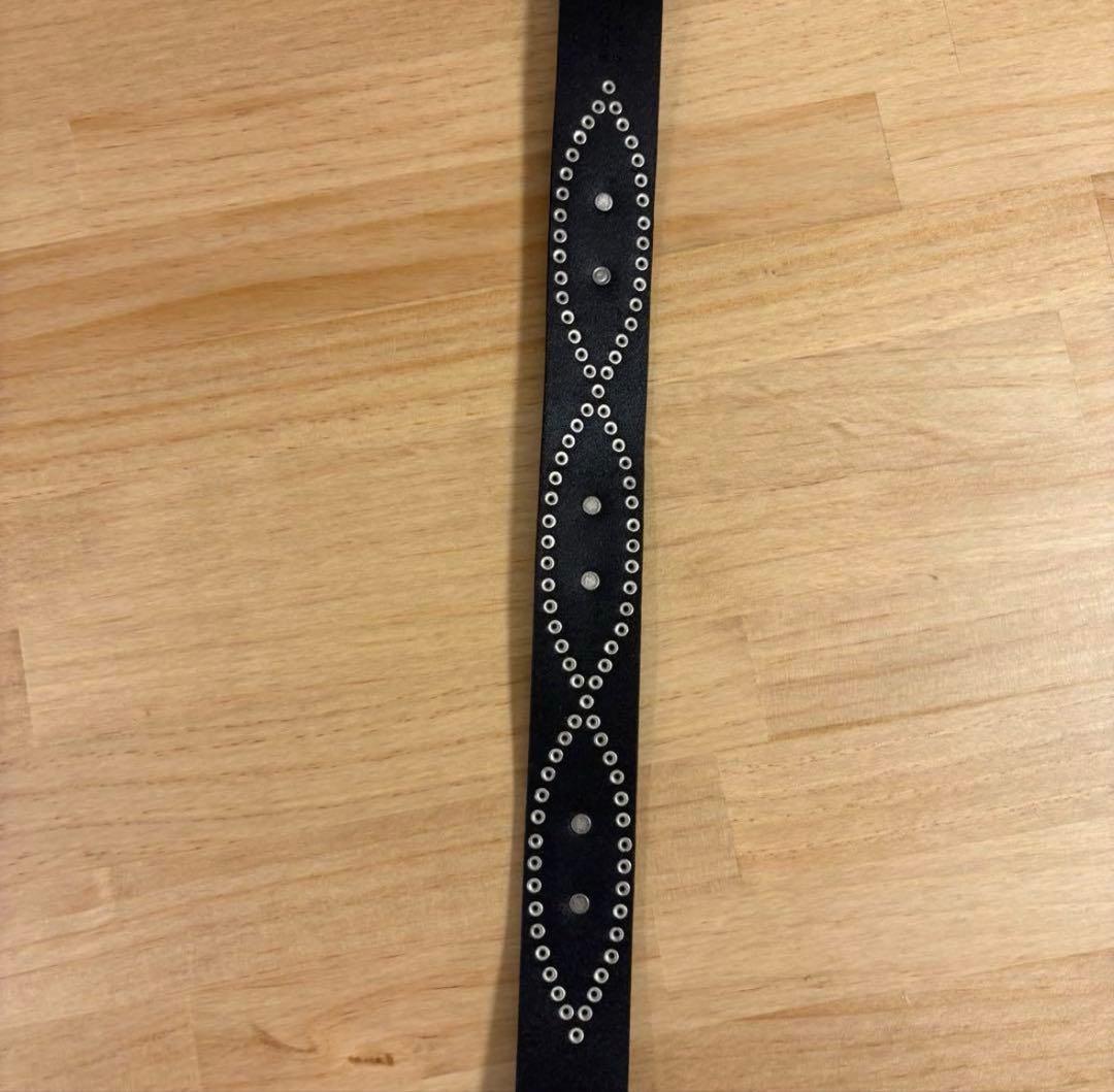 スタッズ レザー ターコイズ ベルト 本革 レザー ビンテージ