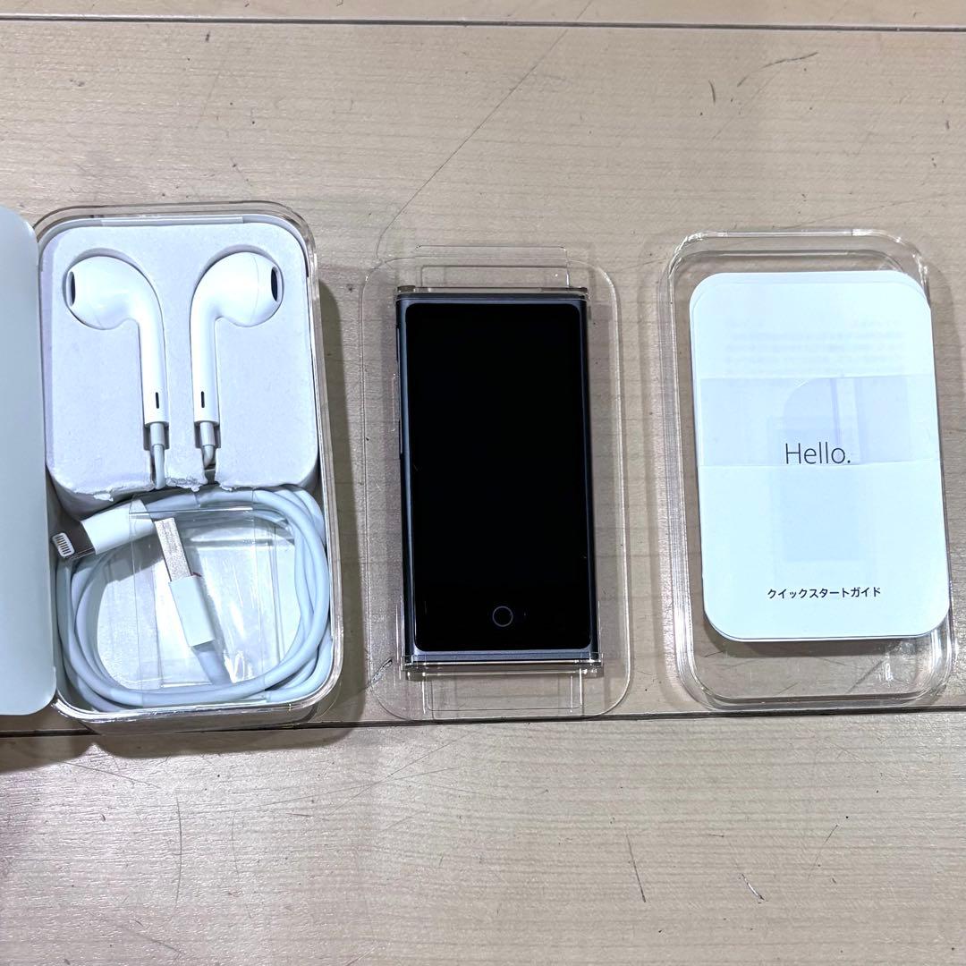 【美品】iPod nano 第7世代 16GB スペースグレー　イヤホン　完品