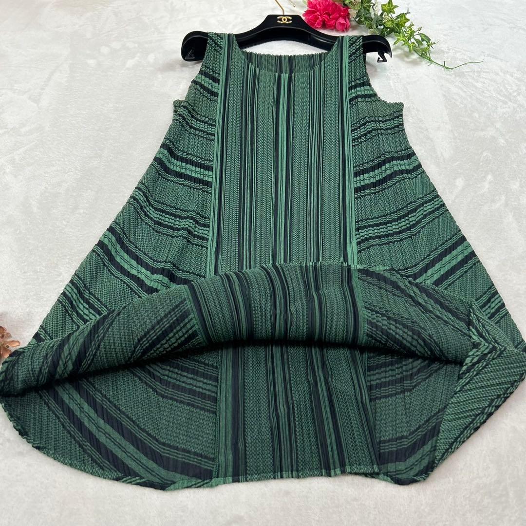 J892 XL プリーツプリーズ プリーツ ひざ丈ワンピース レディース