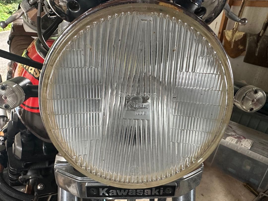 当時物 シビエ 凹み ヘッドライト 、メッキストーンガードセット