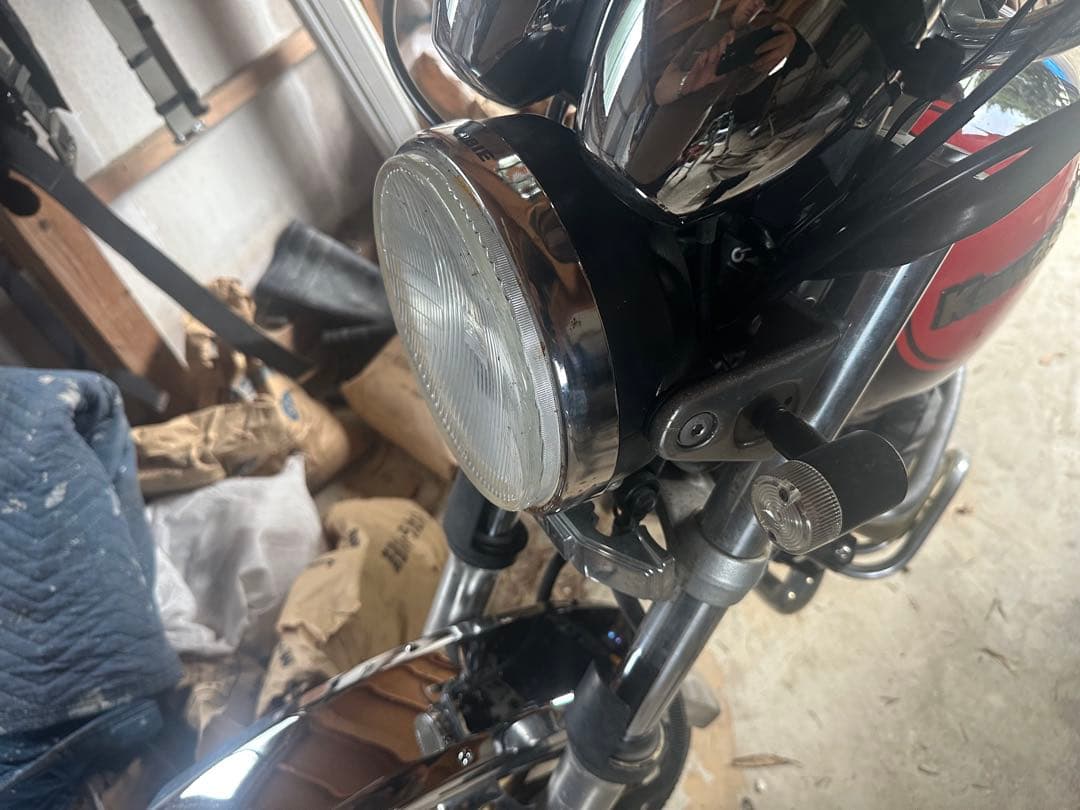 当時物 シビエ 凹み ヘッドライト 、メッキストーンガードセット