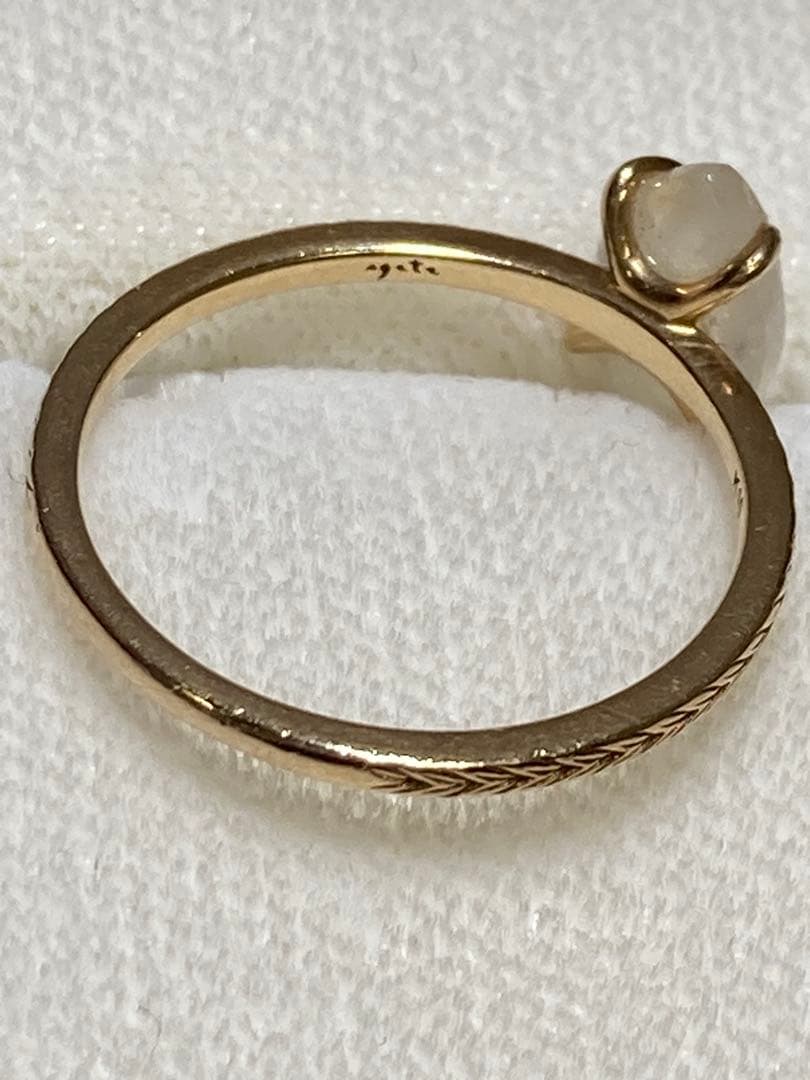 プ*ン様 agete アガット ゴールドリングセット（ストーン付き） 4点まとめ