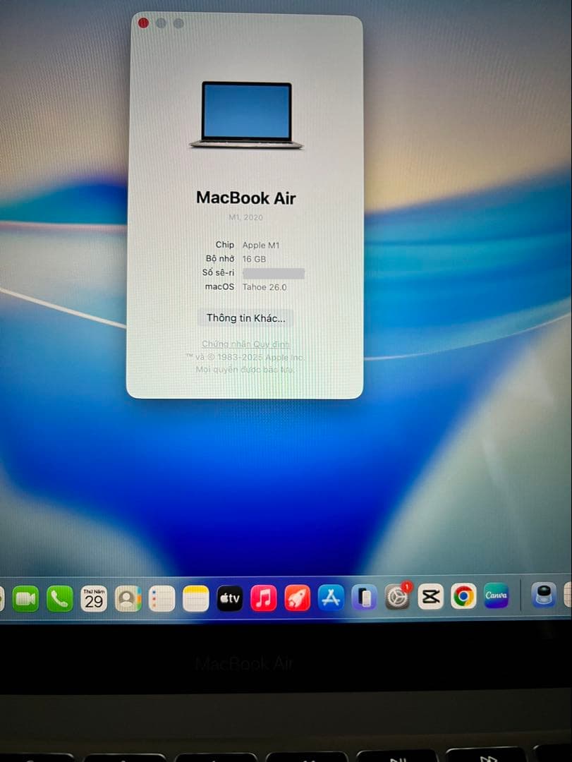 MacBook Air M1 16GB 256GB US配列 バッテリー92%