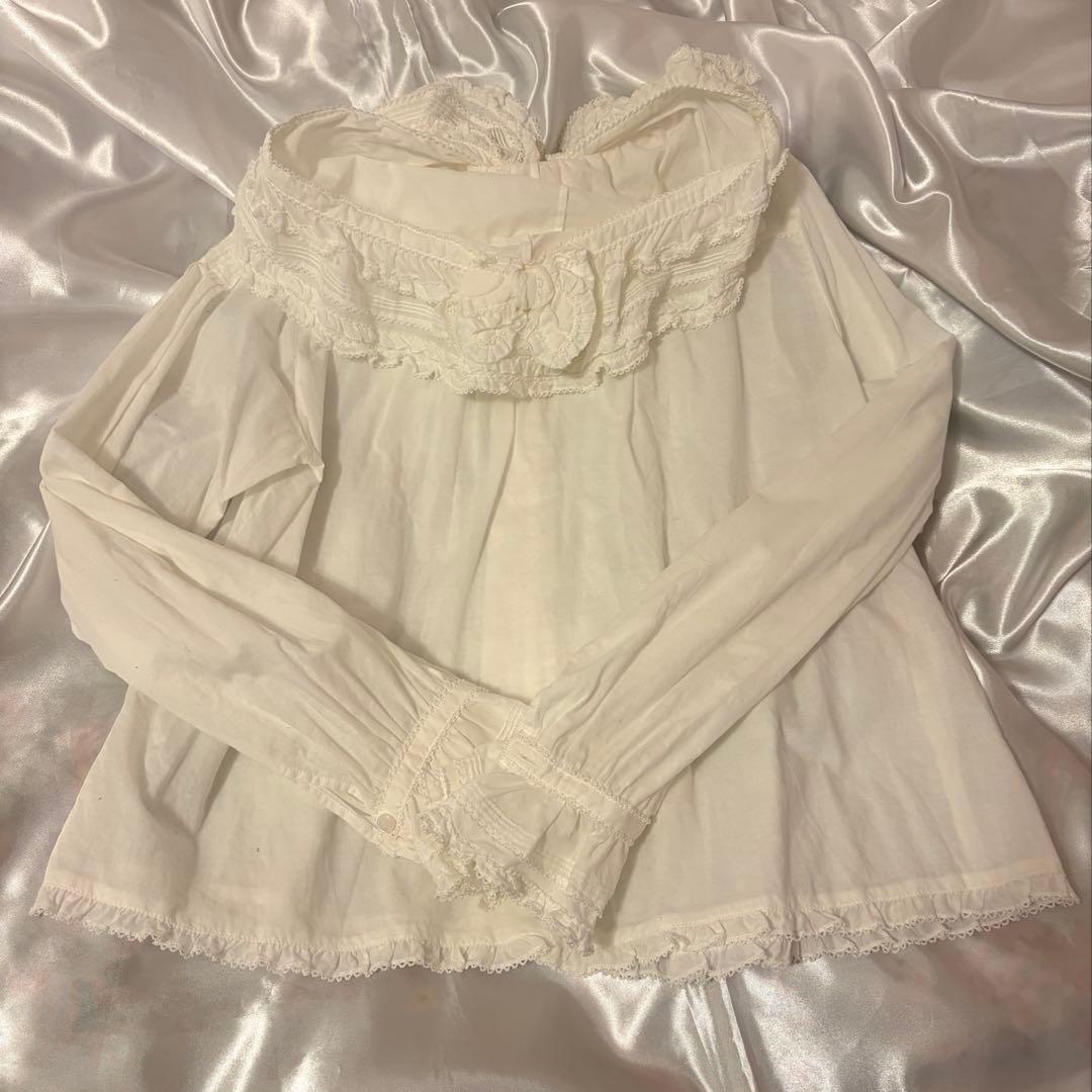 ピンクハウス フード付きブラウス 長袖