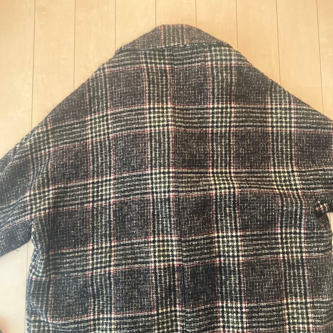 TICCA チェック柄 ダブルコート　チェスターコート