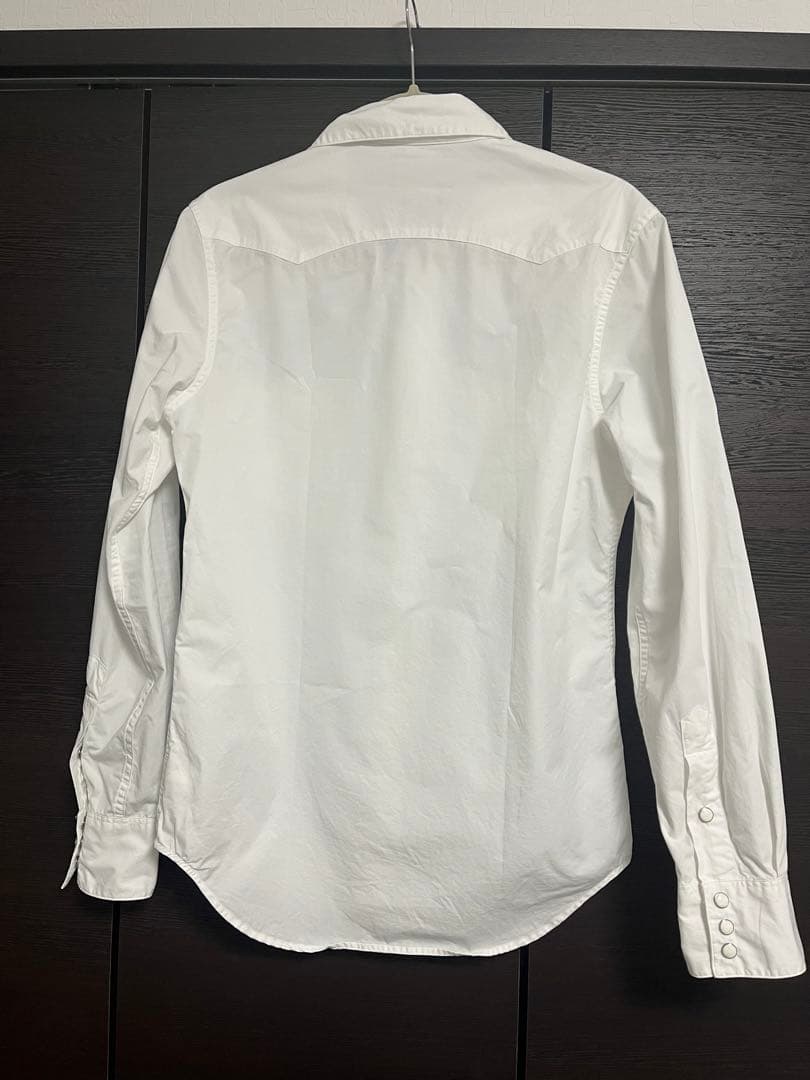 RRL ダフルアールエル ホワイト ウエスタンシャツ Sサイズ
