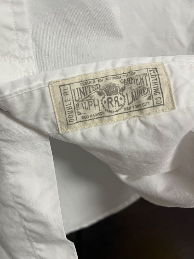 RRL ダフルアールエル ホワイト ウエスタンシャツ Sサイズ