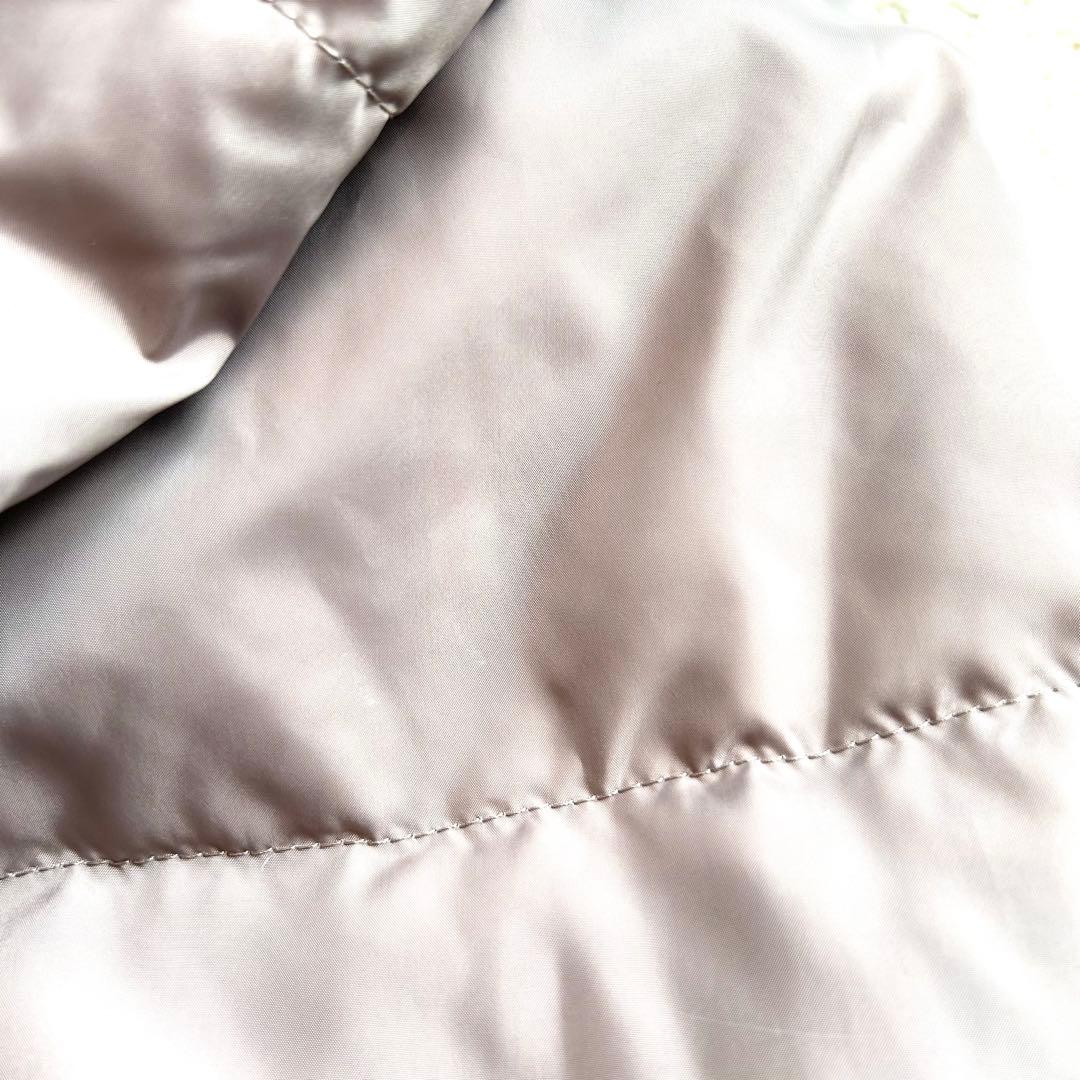 【BALMAIN 】本毛皮 ベルト付きダウンコートLフォックスファー バルマン